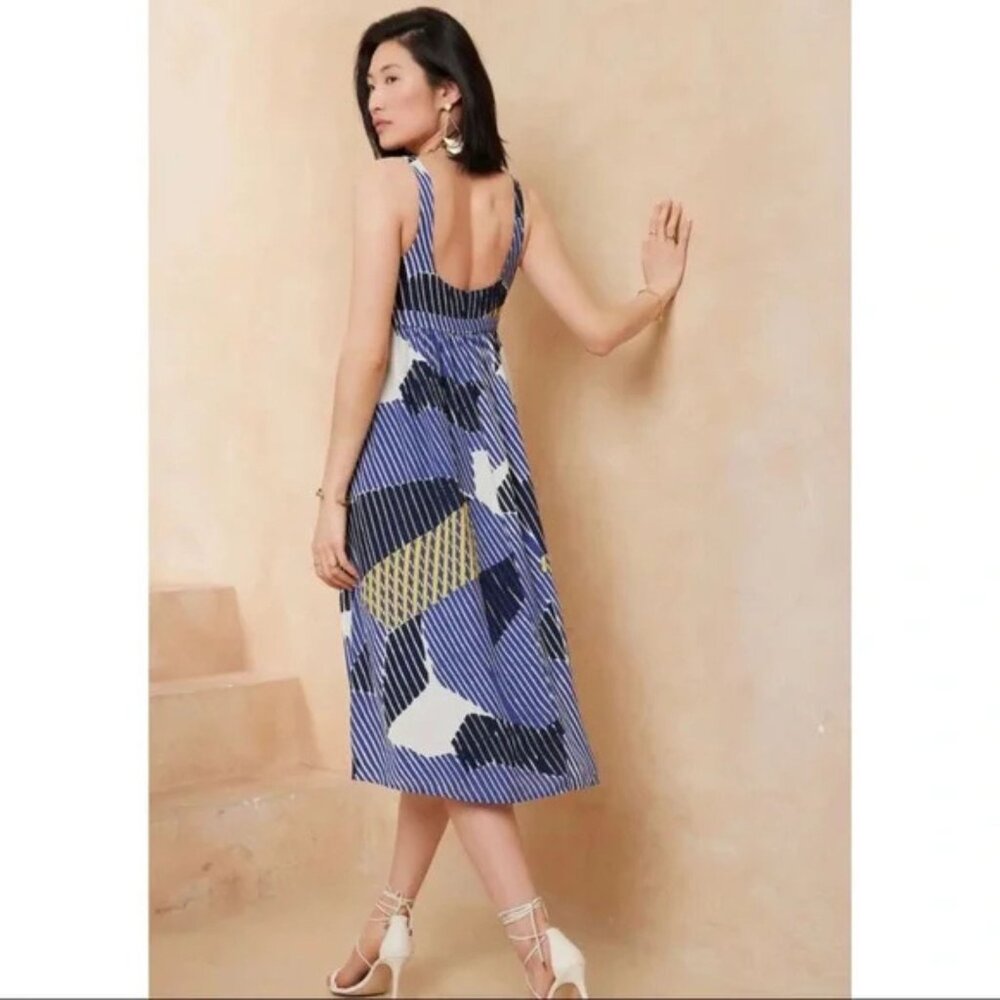 Banana Republic Factory Geometric Empire-Waist Midi Dress - Picture 9 of 9